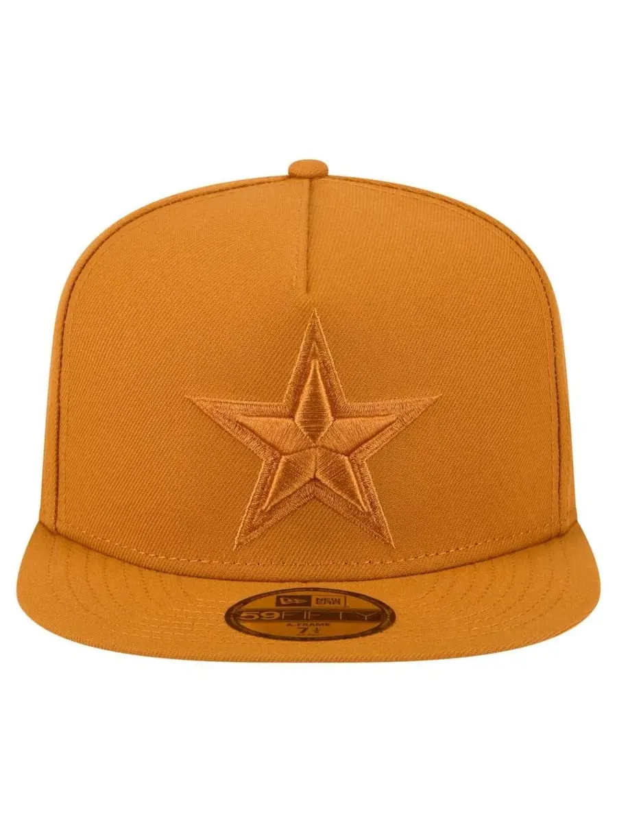 Кепка с высокой тульей, с вышитым логотипом команды, Dallas Cowboys Color Pack A-Frame 59FIFTY New — изображение 4 из 4