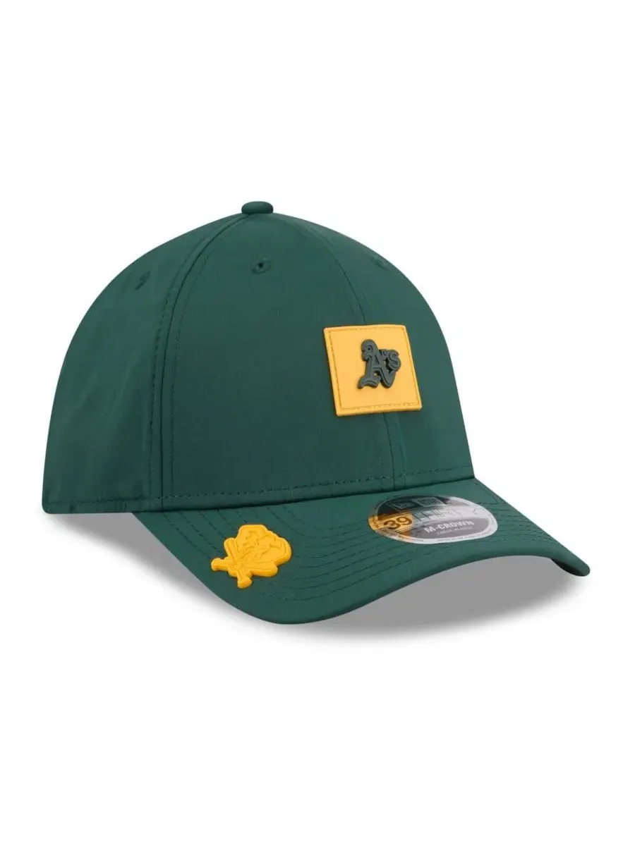 Кепка New Era 2026 Clubhouse M-Crown 39THIRTY Flex — изображение 3 из 4, зеленый