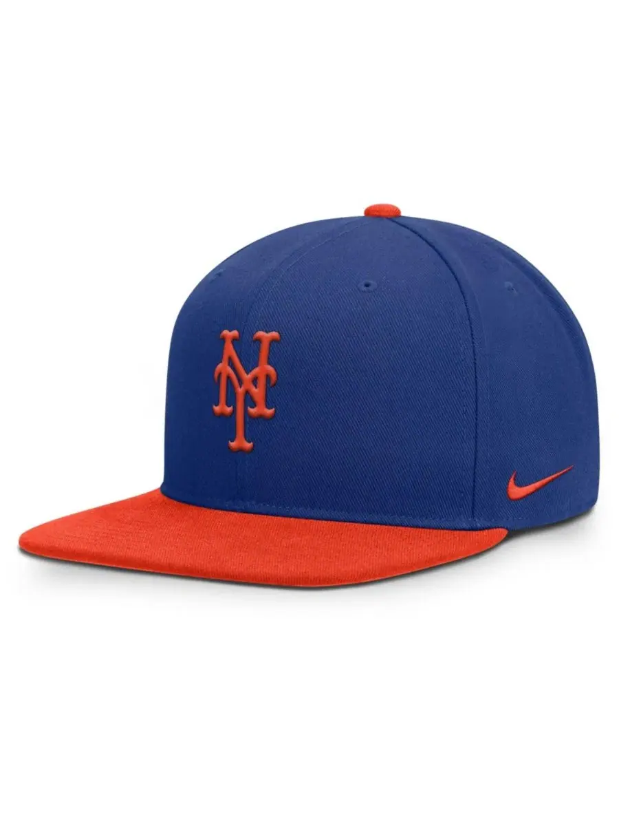 Бейсболка Nike Primetime Pro Dri-FIT Snapback, New York Mets — изображение 1 из 4, оранжевый