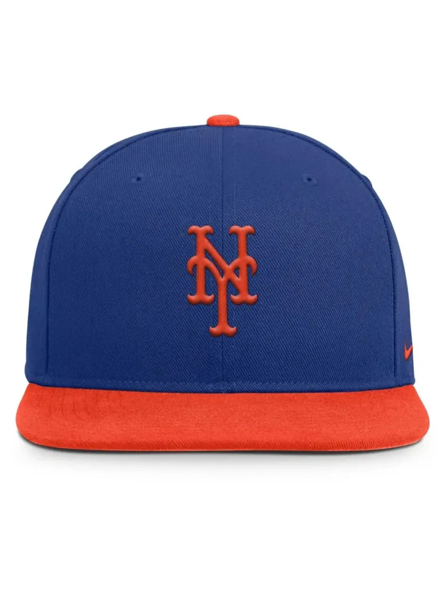 Бейсболка Nike Primetime Pro Dri-FIT Snapback, New York Mets — изображение 2 из 4, оранжевый