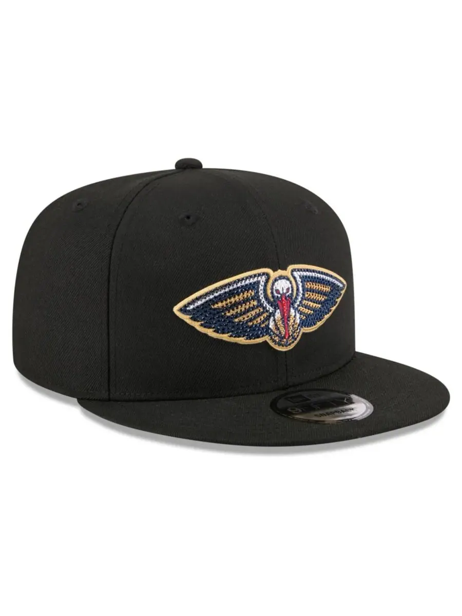 Кепка-снапбек с кристаллами Portland Trail Blazers 2026 NBA Draft Crystal 9FIFTY New Era — изображение 8 из 13, черный