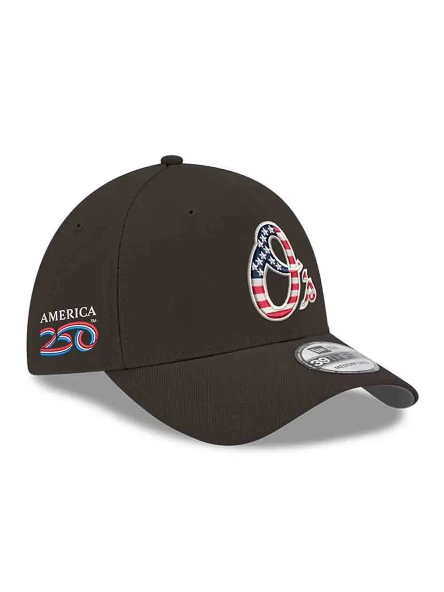 Кепка New Era с вышивкой Baltimore Orioles America 250 — изображение 1 из 4, черный