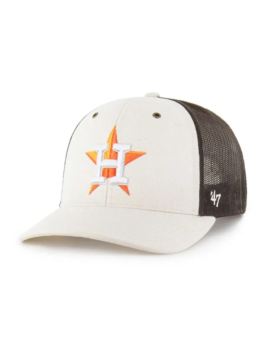 Кепка-тракер с козырьком Carhartt x '47 Houston Astros Undyed Trucker Adjustable Hat '47 Brand — изображение 1 из 4