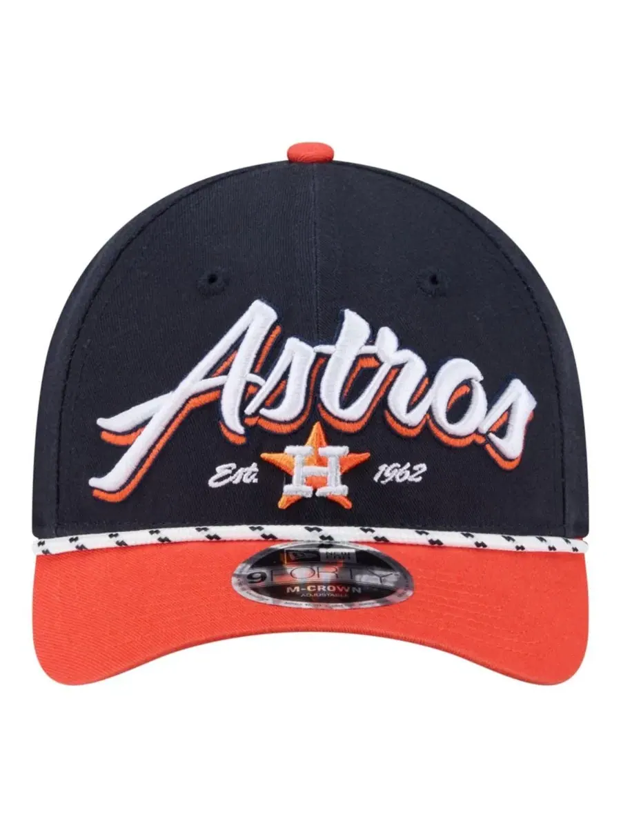 Бейсболка New Era Houston Astros Team Loyal 9FORTY M-Crown — изображение 2 из 7, темно-синий оранжевый