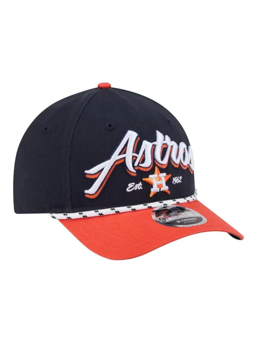 Бейсболка New Era Houston Astros Team Loyal 9FORTY M-Crown — изображение 3 из 7, темно-синий оранжевый