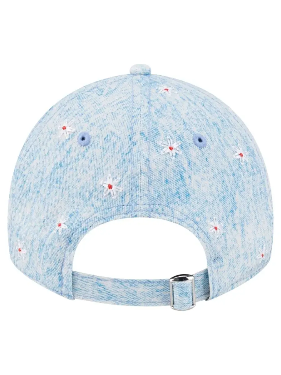 Кепка с вышивкой ромашками Texas Rangers Daisy All Over 9TWENTY New Era — изображение 3 из 5, светлый синий