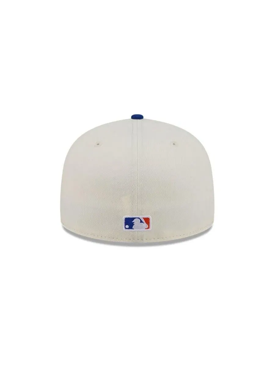 Кепка New Era 59FIFTY с вышивкой Bullpen Cart, New York Mets — изображение 4 из 5, кремовый