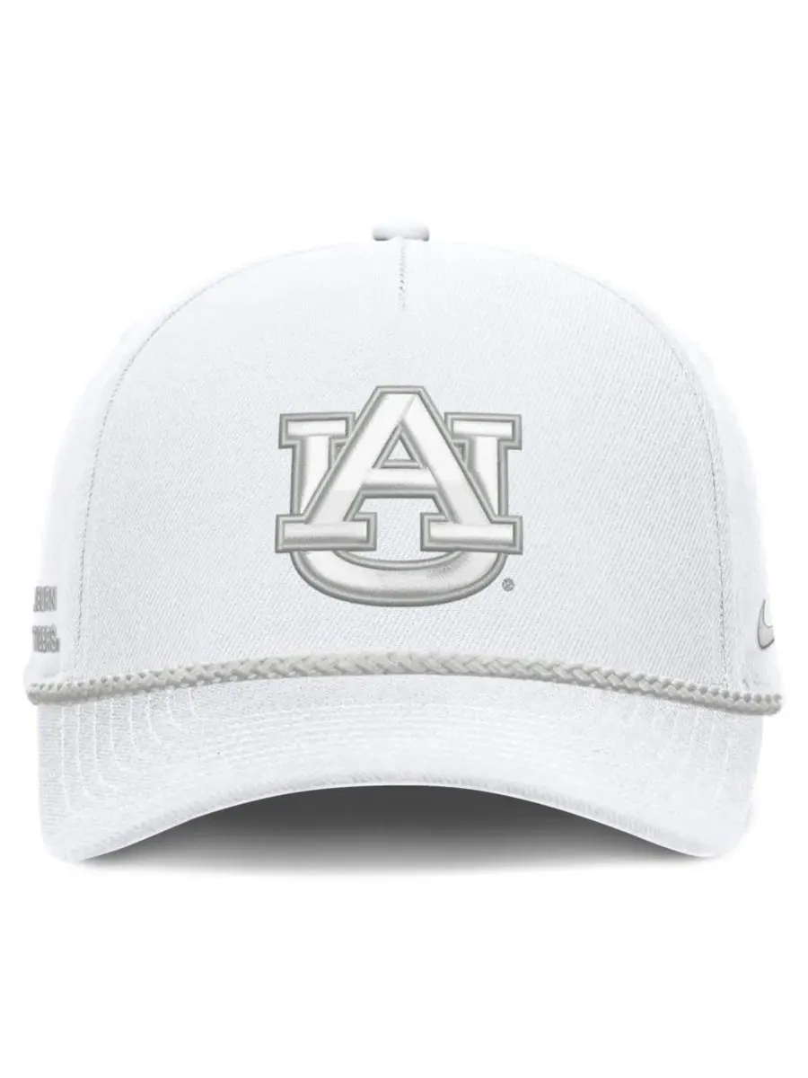 Бейсболка с вышивкой Auburn Tigers Rope Rise Nike — изображение 2 из 4, белый