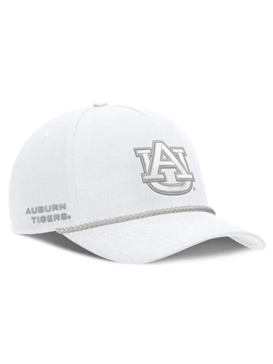 Бейсболка с вышивкой Auburn Tigers Rope Rise Nike — изображение 3 из 4, белый