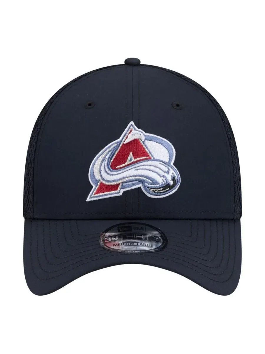 Кепка New Era 39THIRTY с вышитым логотипом Colorado Avalanche — изображение 2 из 5, темно-синий