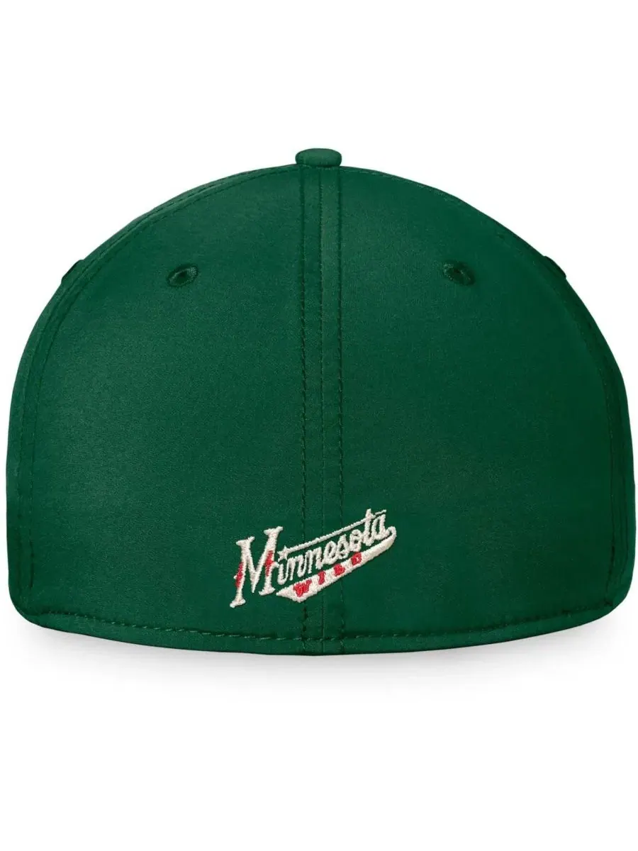 Кепка flex с вышивкой Minnesota Wild Fanatics — изображение 4 из 4, зеленый