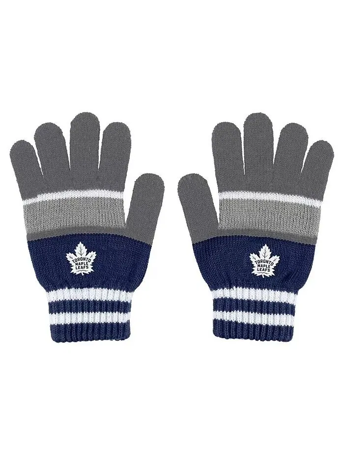 Женский комплект из перчаток и шарфа в полоску Toronto Maple Leafs Wear By Erin Andrews — изображение 3 из 3