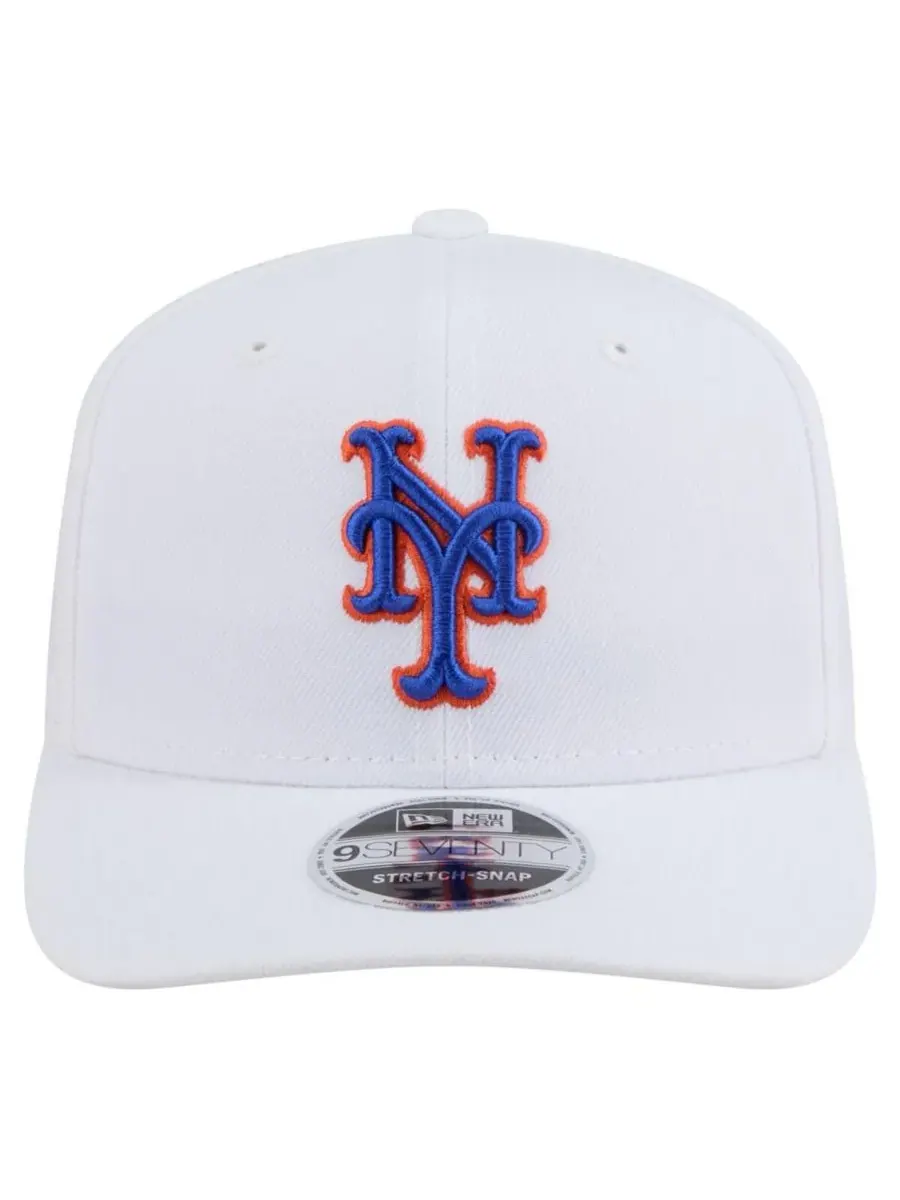 New Era Мужская белая регулируемая кепка New York Mets COOLERA 9SEVENTY — изображение 3 из 4, белый
