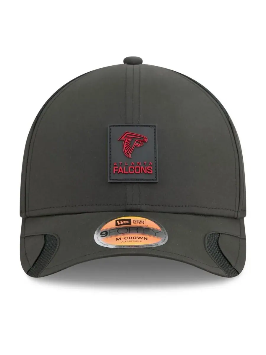 New Era Мужская черная регулируемая кепка Atlanta Falcons 2025 Sideline M-Crown 9FORTY — изображение 5 из 5, черный