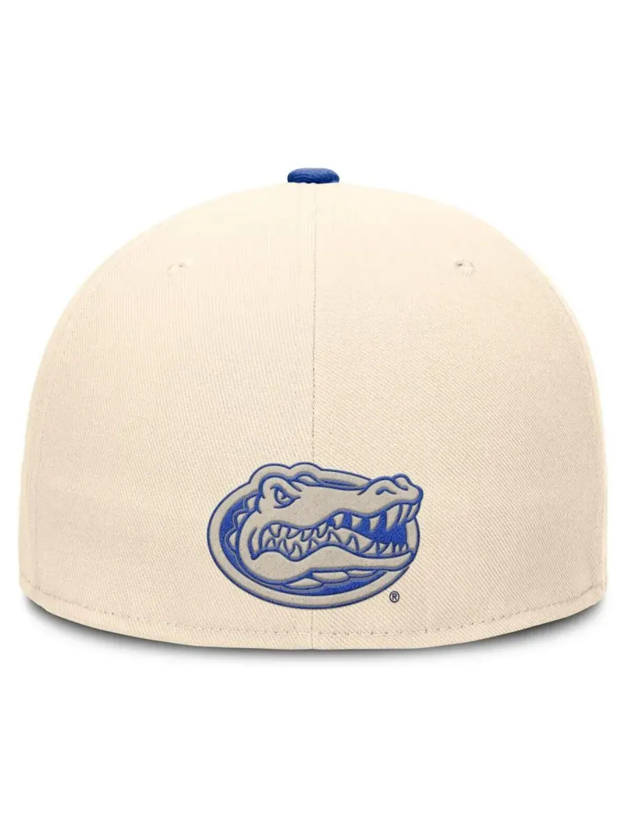 Мужская бейсболка Natural Florida Gators Primetime True Performance Fitted Hat Nike — изображение 2 из 5, прозрачный