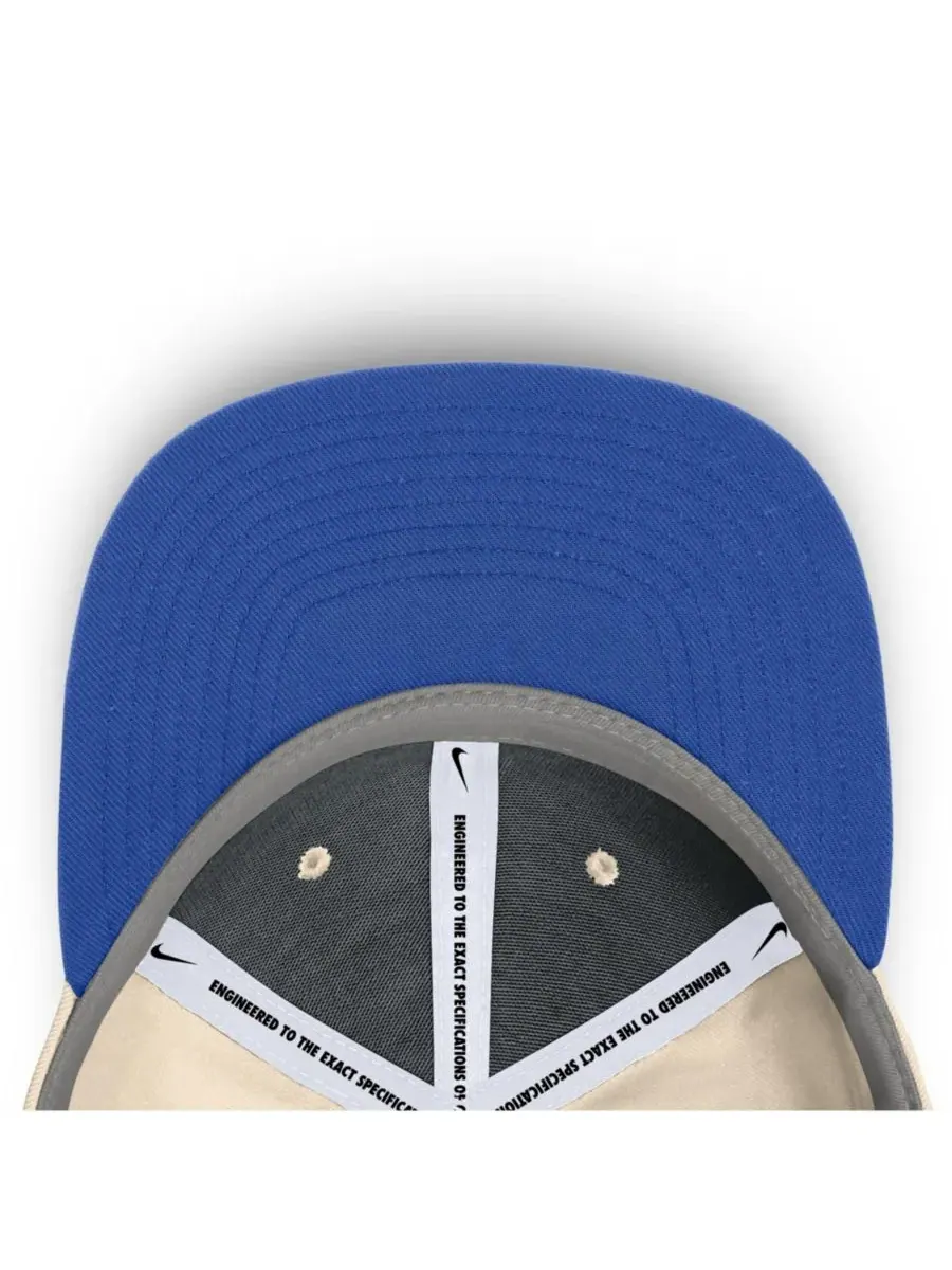 Мужская бейсболка Natural Florida Gators Primetime True Performance Fitted Hat Nike — изображение 4 из 5, прозрачный