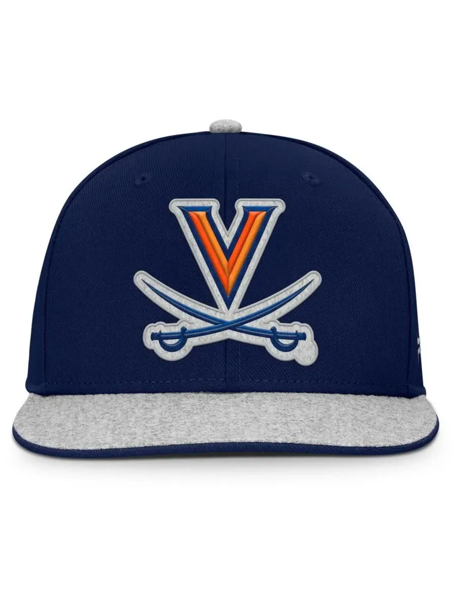 Fanatics Мужская темно-синяя шляпа Virginia Cavaliers Loden Snapback — изображение 3 из 4, темно-синий