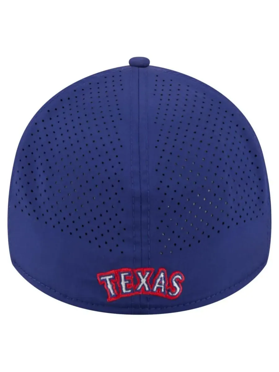 Мужская бейсболка Royal Texas Rangers 39THIRTY A-Frame Perforated Flex Hat New Era — изображение 5 из 5, королевский