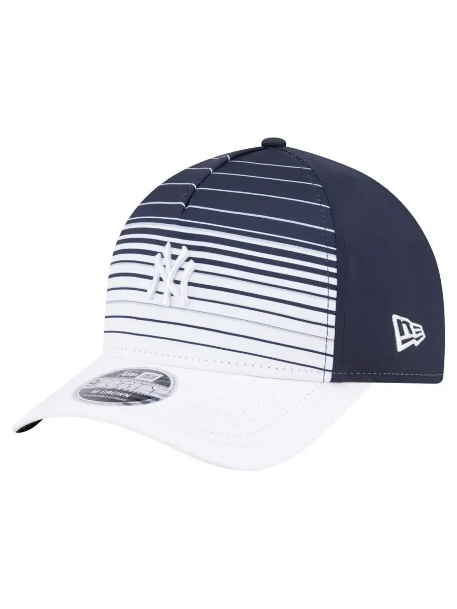 New Era Мужская темно-синяя кепка New York Yankees Gradient 9FORTY с регулируемой высотой тульи — изображение 1 из 4