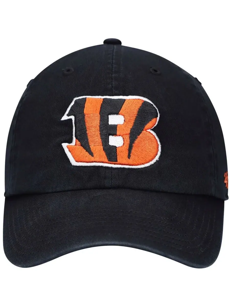 '47 Brand Детская черная регулируемая кепка с логотипом Cincinnati Bengals — изображение 2 из 4, черный