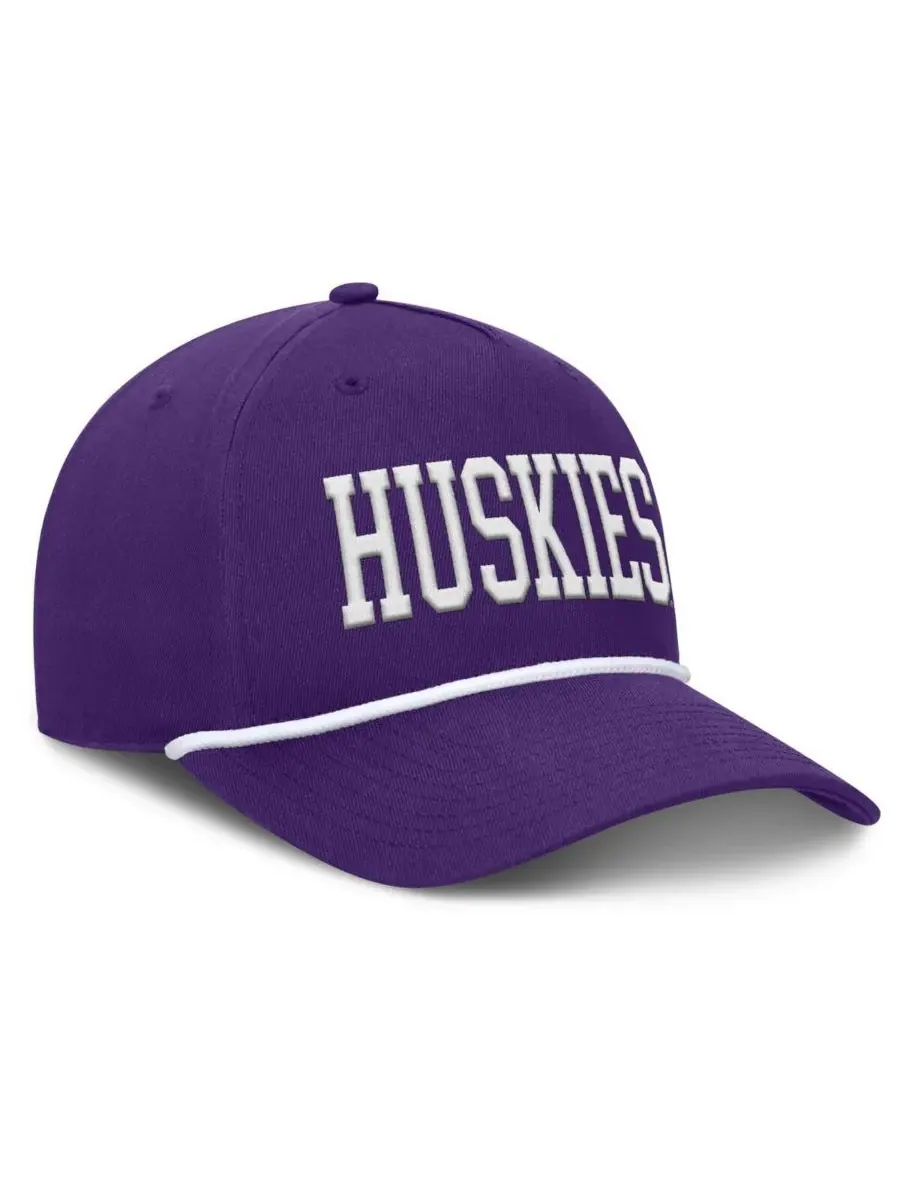 Fanatics Мужская фиолетовая кепка Washington Huskies с регулируемым размером шнура для фиксации мяча — изображение 4 из 4