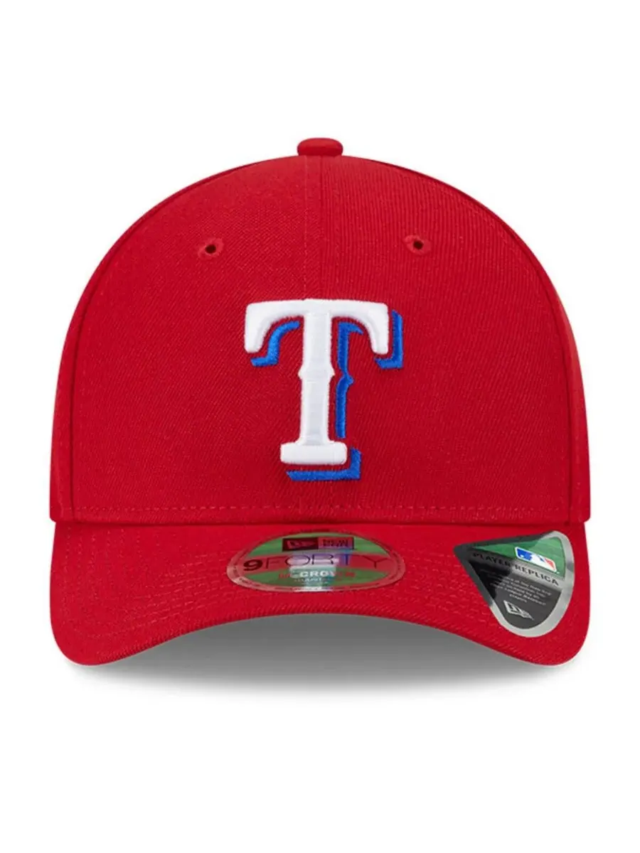 New Era Мужская красная бейсболка Texas Rangers Player Replica 9FORTY с регулируемым размером — изображение 5 из 5, красный