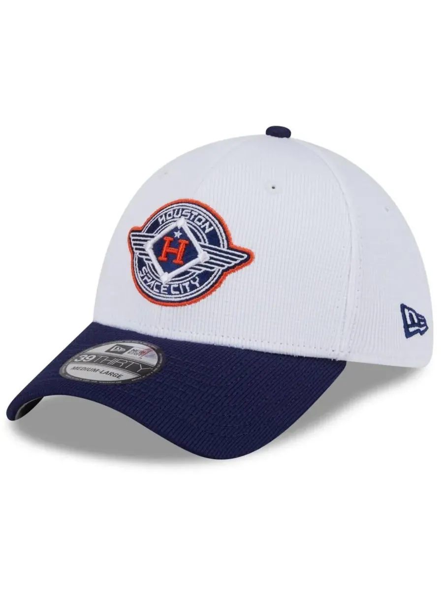 New Era Мужская белая/темно-синяя бейсболка Houston Astros 2025 City Connect Batting Practice — изображение 1 из 5