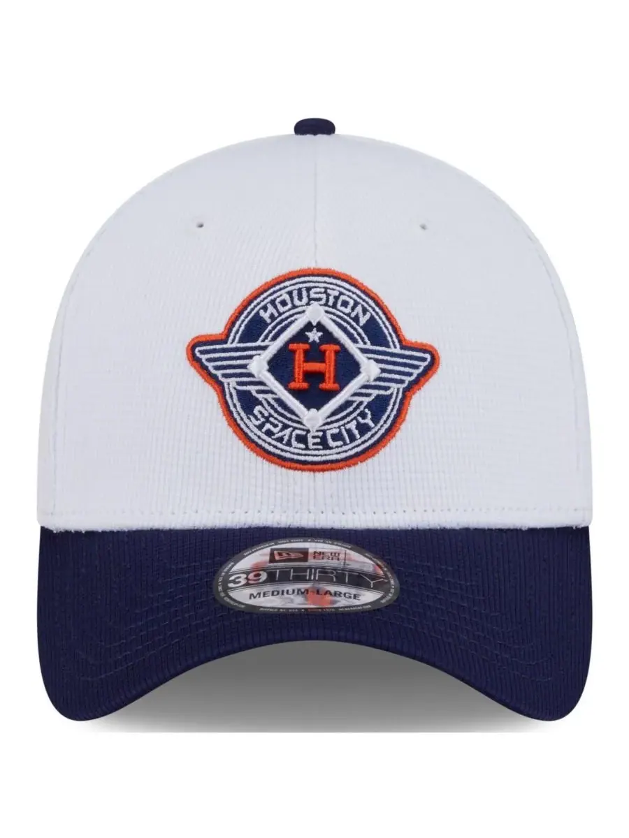 New Era Мужская белая/темно-синяя бейсболка Houston Astros 2025 City Connect Batting Practice — изображение 2 из 5
