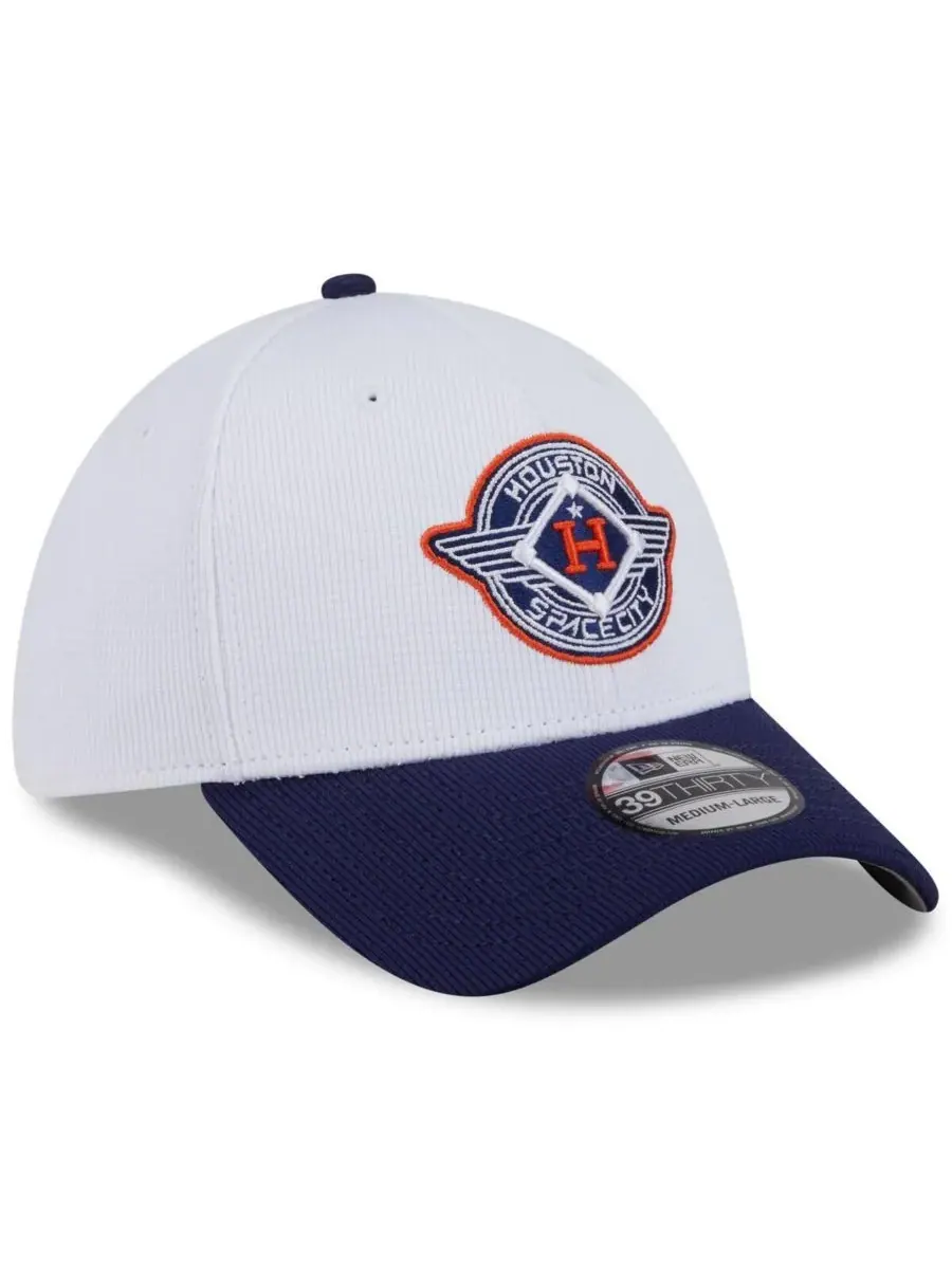 New Era Мужская белая/темно-синяя бейсболка Houston Astros 2025 City Connect Batting Practice — изображение 3 из 5