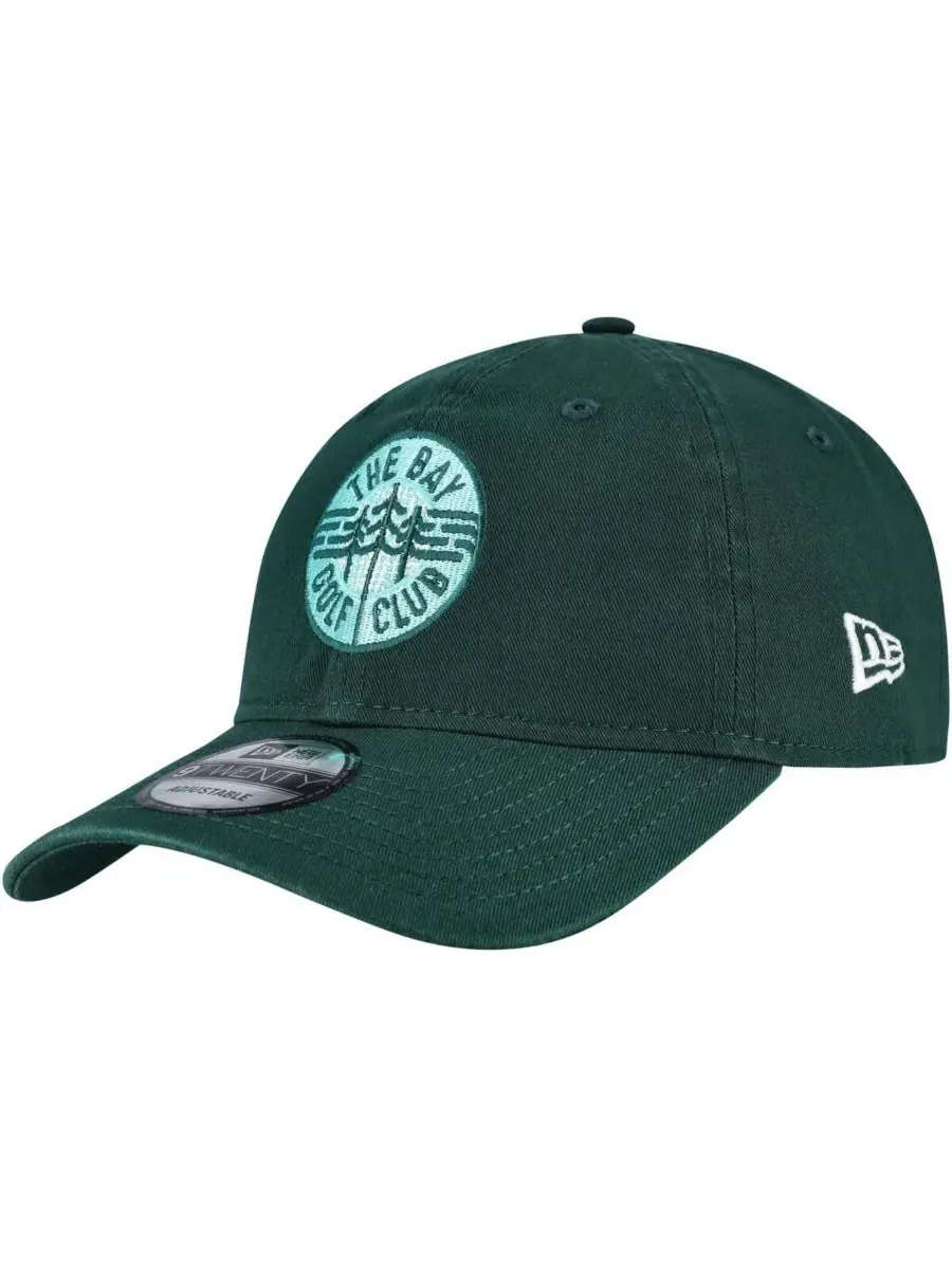 New Era Мужская регулируемая кепка Hunter Green The Bay Golf Club TGL Team 9TWENTY — изображение 1 из 4, зеленый