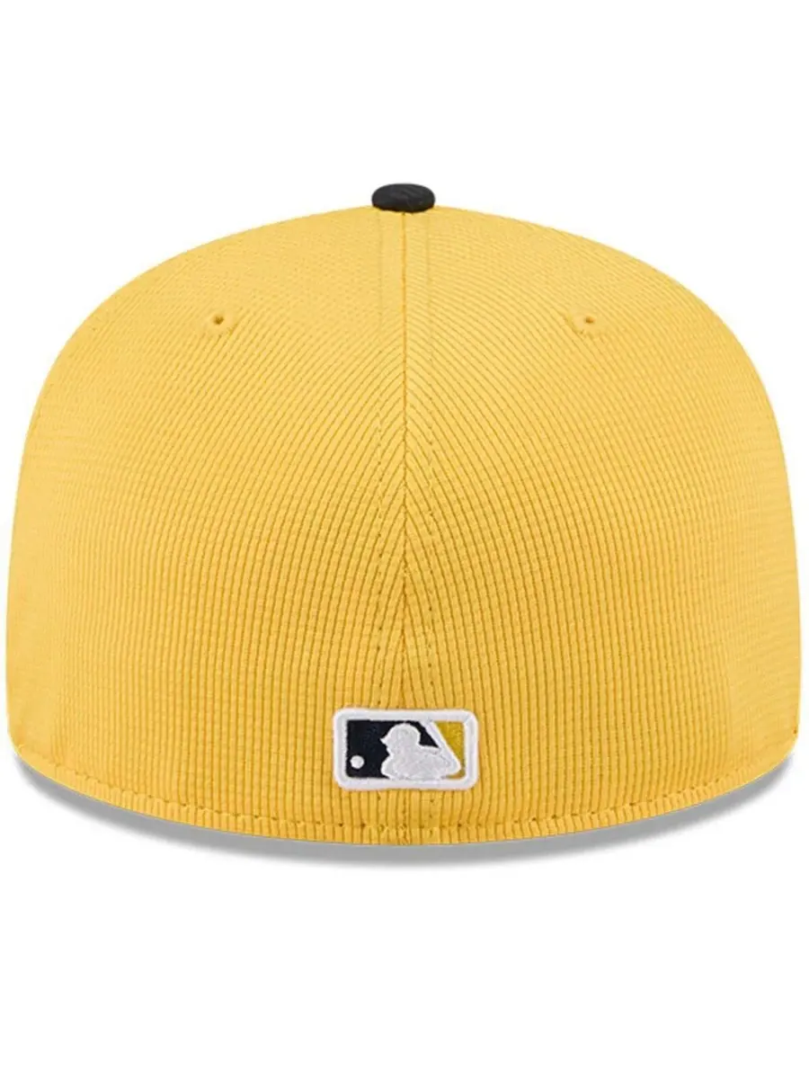 New Era Мужская желто-черная бейсболка Minnesota Twins City Connect Batting Practice 59FIFTY — изображение 4 из 4