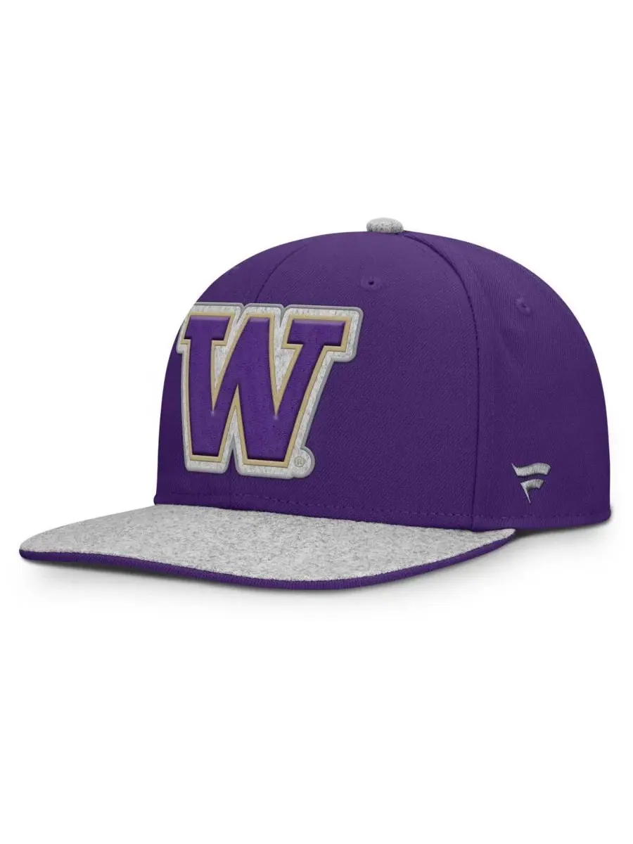 Fanatics Мужская фиолетовая кепка Washington Huskies Loden Snapback — изображение 1 из 4, фиолетовый