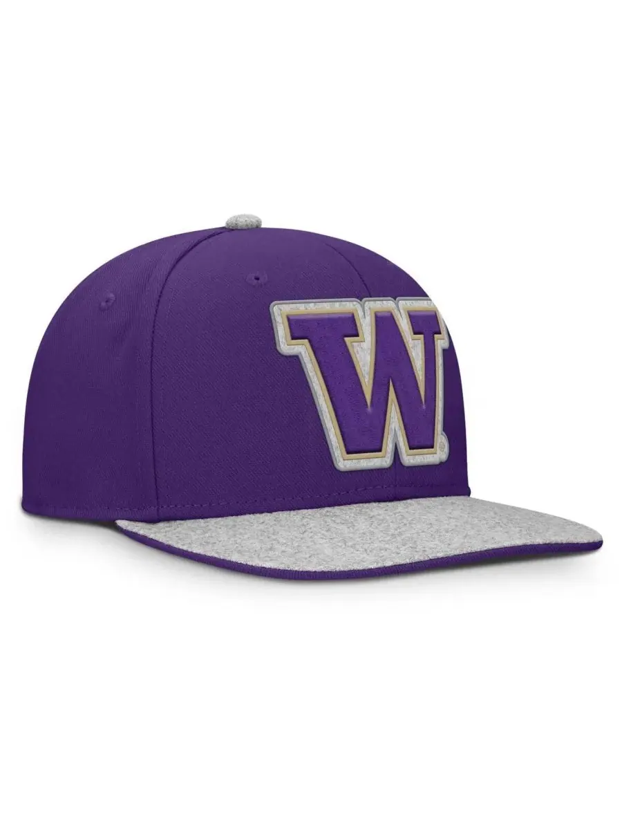 Fanatics Мужская фиолетовая кепка Washington Huskies Loden Snapback — изображение 4 из 4, фиолетовый
