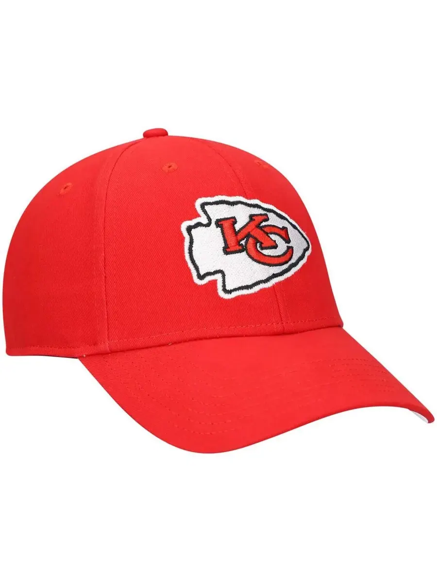 '47 Brand Детская красная регулируемая бейсболка Kansas City Chiefs Basic MVP — изображение 3 из 4, красный