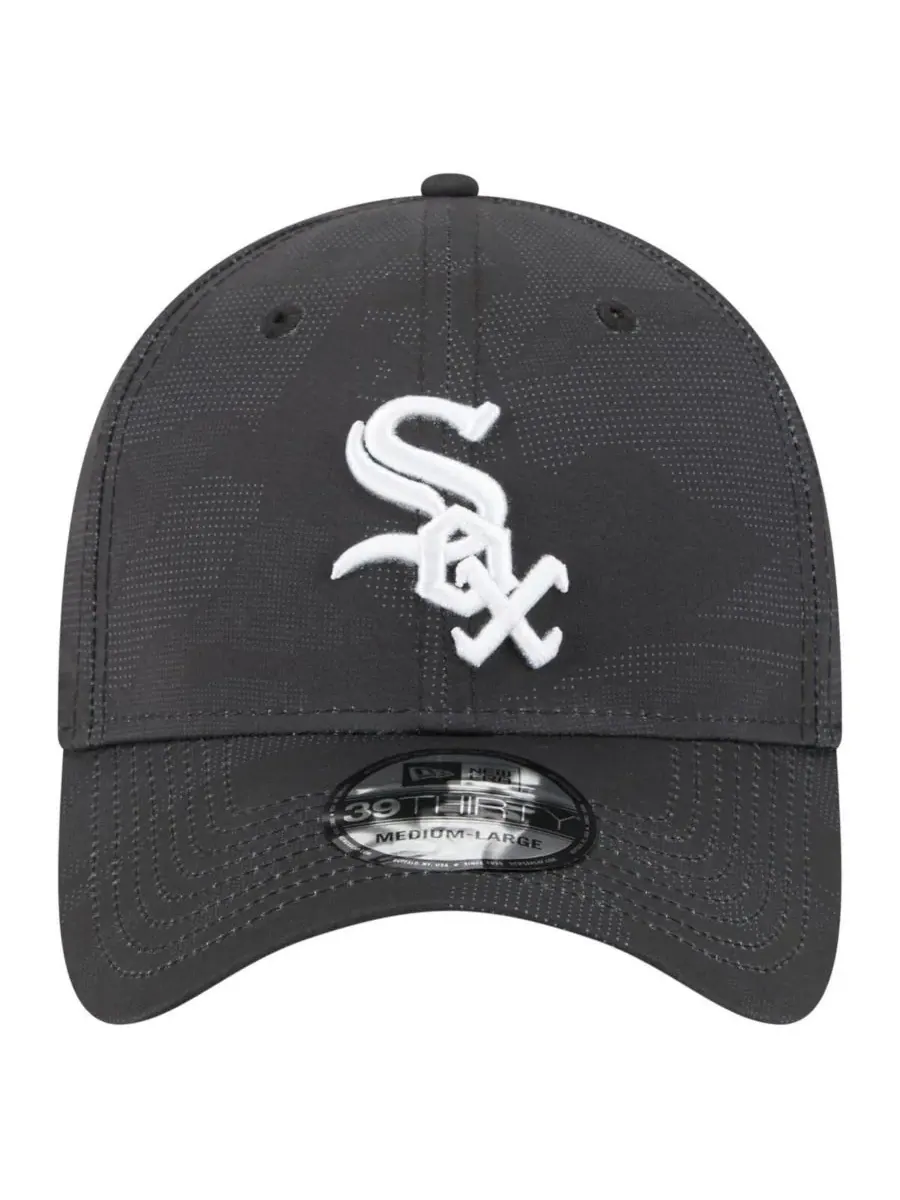 New Era Мужская черная кепка Chicago White Sox с камуфляжным рисунком 39THIRTY Flex — изображение 5 из 5, черный