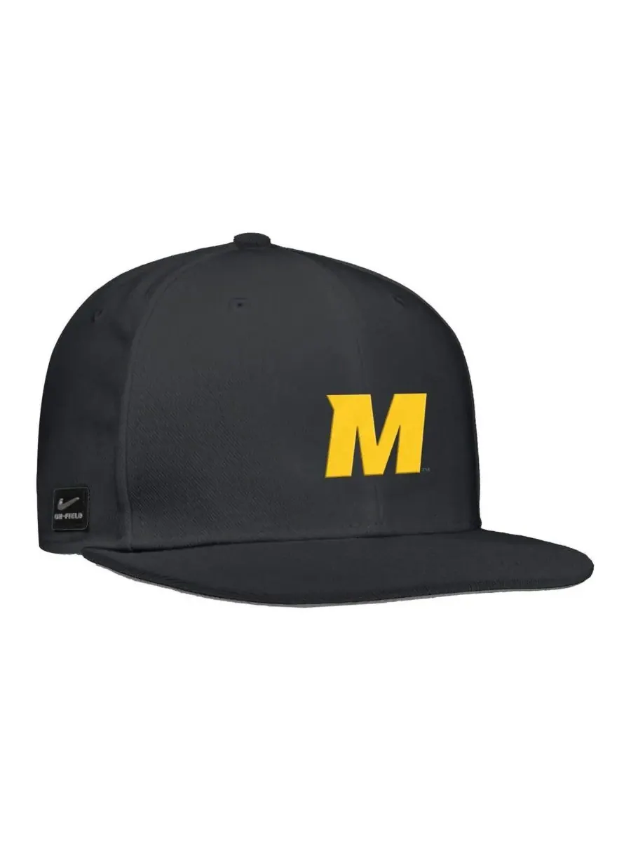 Nike Мужская черная бейсбольная кепка Missouri Tigers для игры на поле — изображение 1 из 3, черный