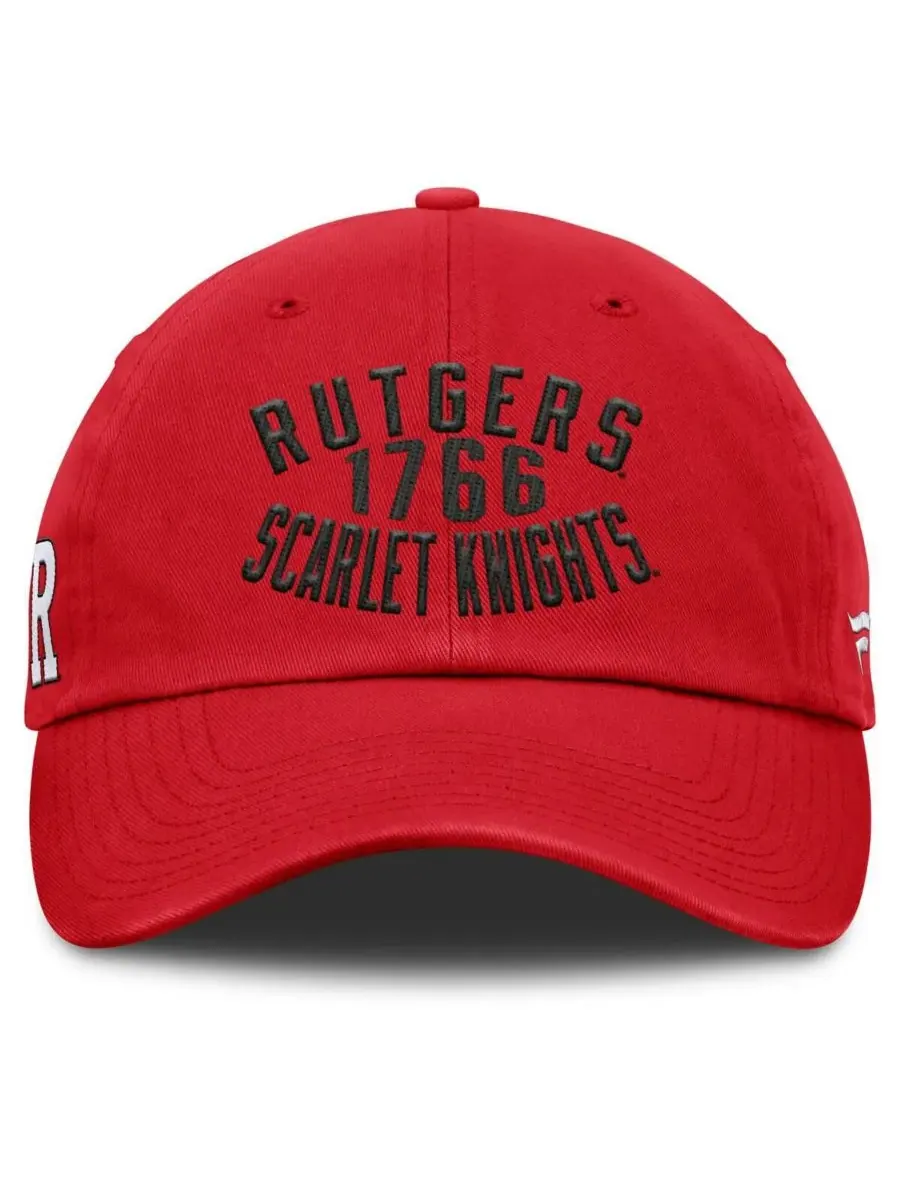 Мужская регулируемая кепка Scarlet Rutgers Scarlet Knights Archer Fanatics — изображение 2 из 4, алый