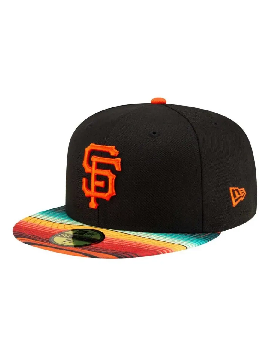 Мужская черная бейсболка San Francisco Giants Turn Back The Clock 59FIFTY New Era — изображение 1 из 4, черный