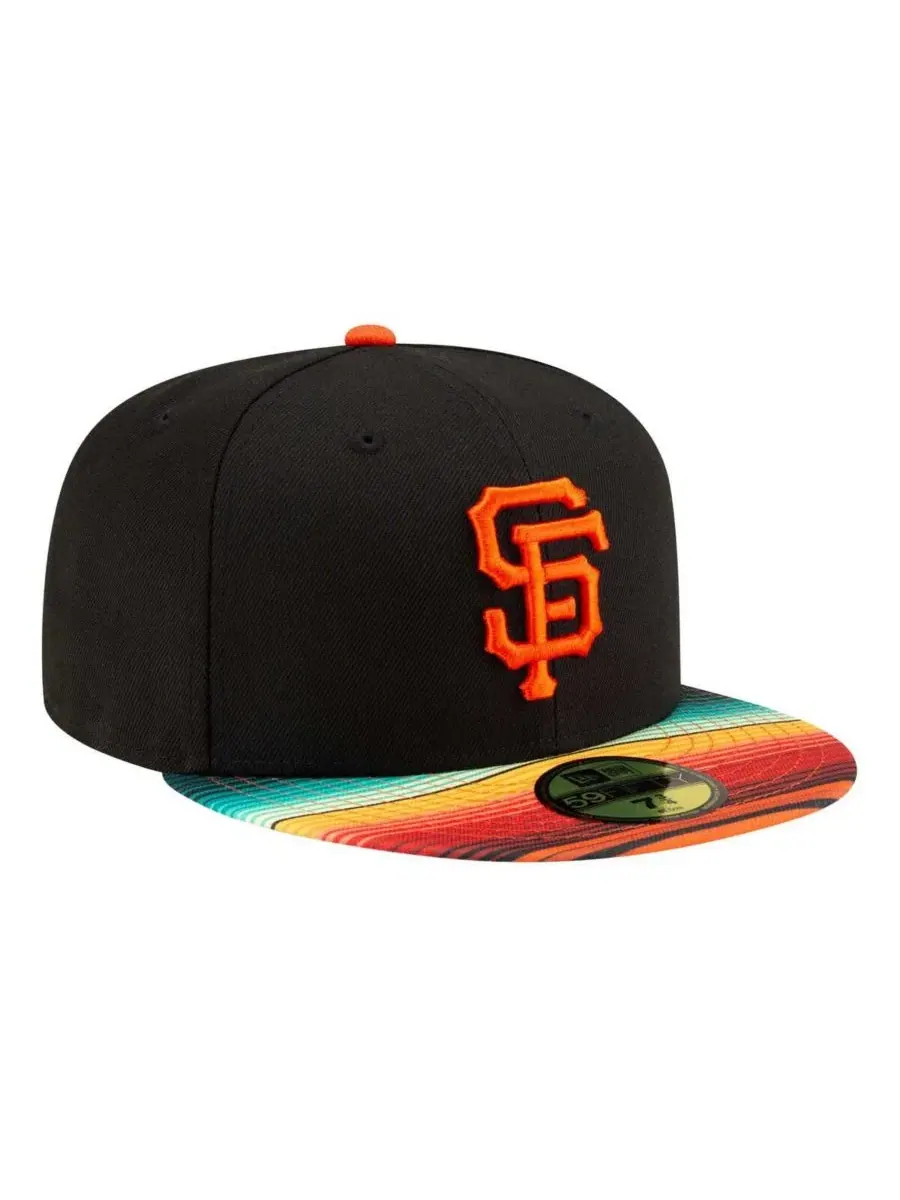 Мужская черная бейсболка San Francisco Giants Turn Back The Clock 59FIFTY New Era — изображение 2 из 4, черный