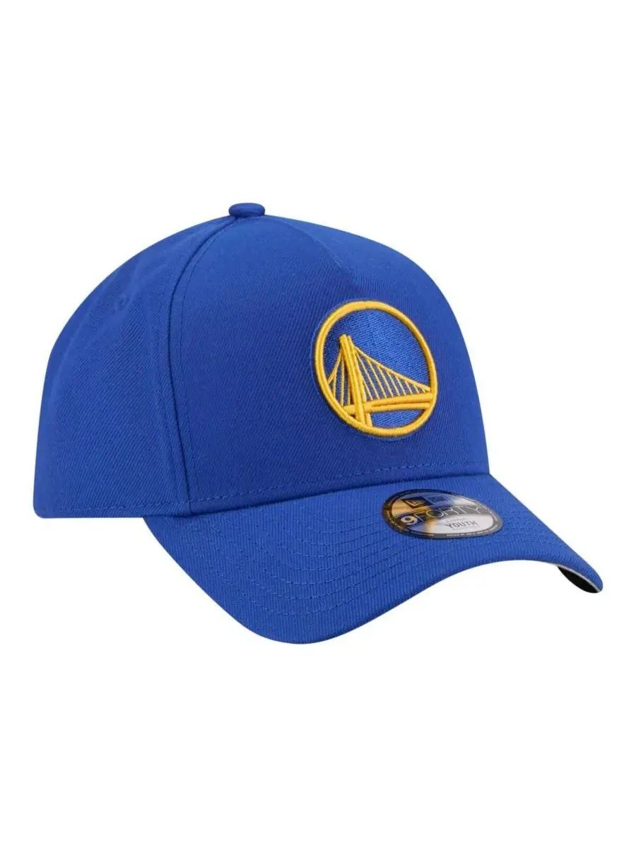 Детская бейсболка Big Boys and Girls Royal Golden State Warriors 9FORTY A-Frame Adjustable Hat New — изображение 3 из 5