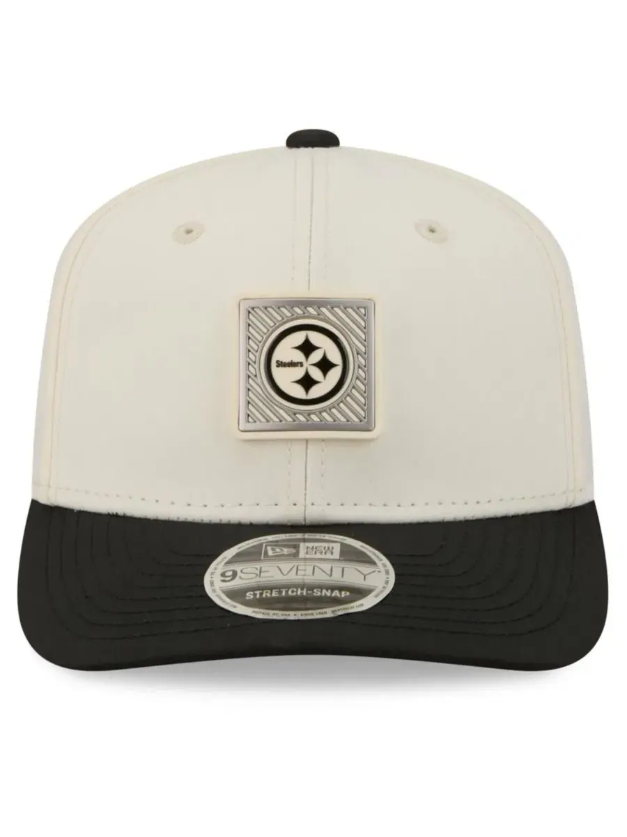 Кепка New Era Pittsburgh Steelers 9SEVENTY — изображение 2 из 5, кремовый черный