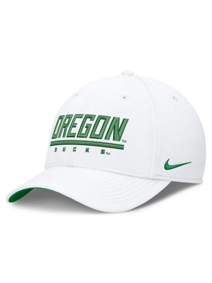 Кепка Nike с высокой тульей и вышивкой Oregon Ducks — изображение 1 из 4, белый