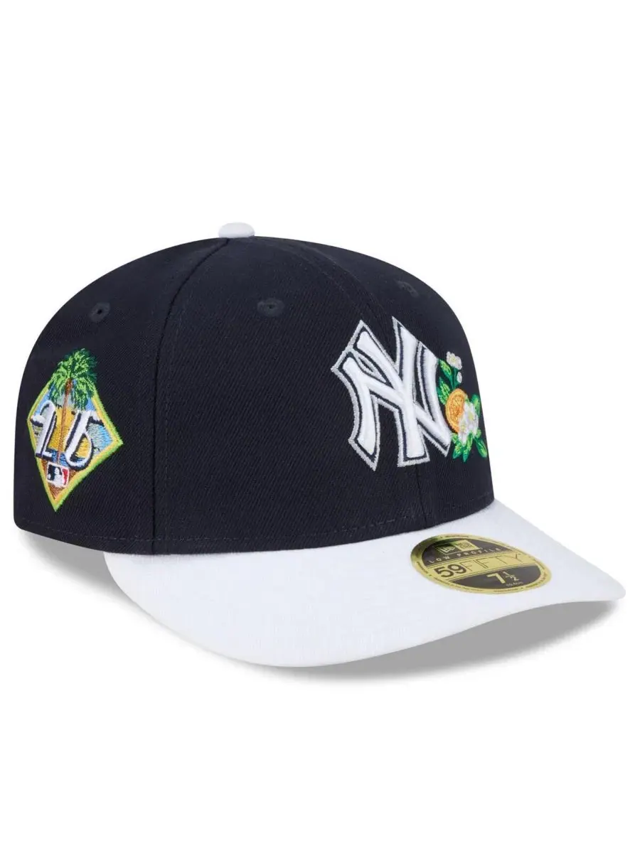 Кепка New Era New York Yankees 2026 Spring Training Low Profile 59FIFTY — изображение 1 из 4, темно-синий белый