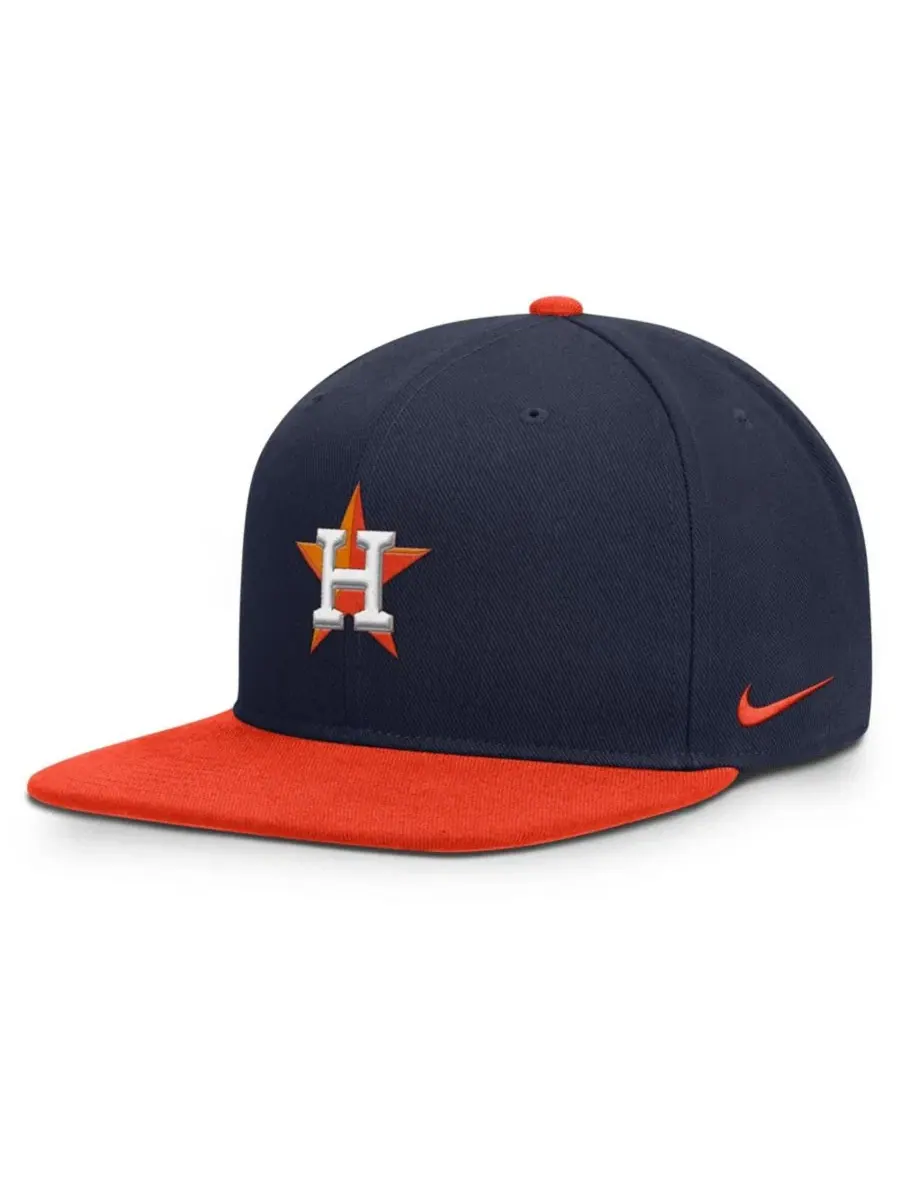 Кепка-снапбек Houston Astros Primetime Pro Dri-FIT Nike — изображение 1 из 4, темно-синий оранжевый