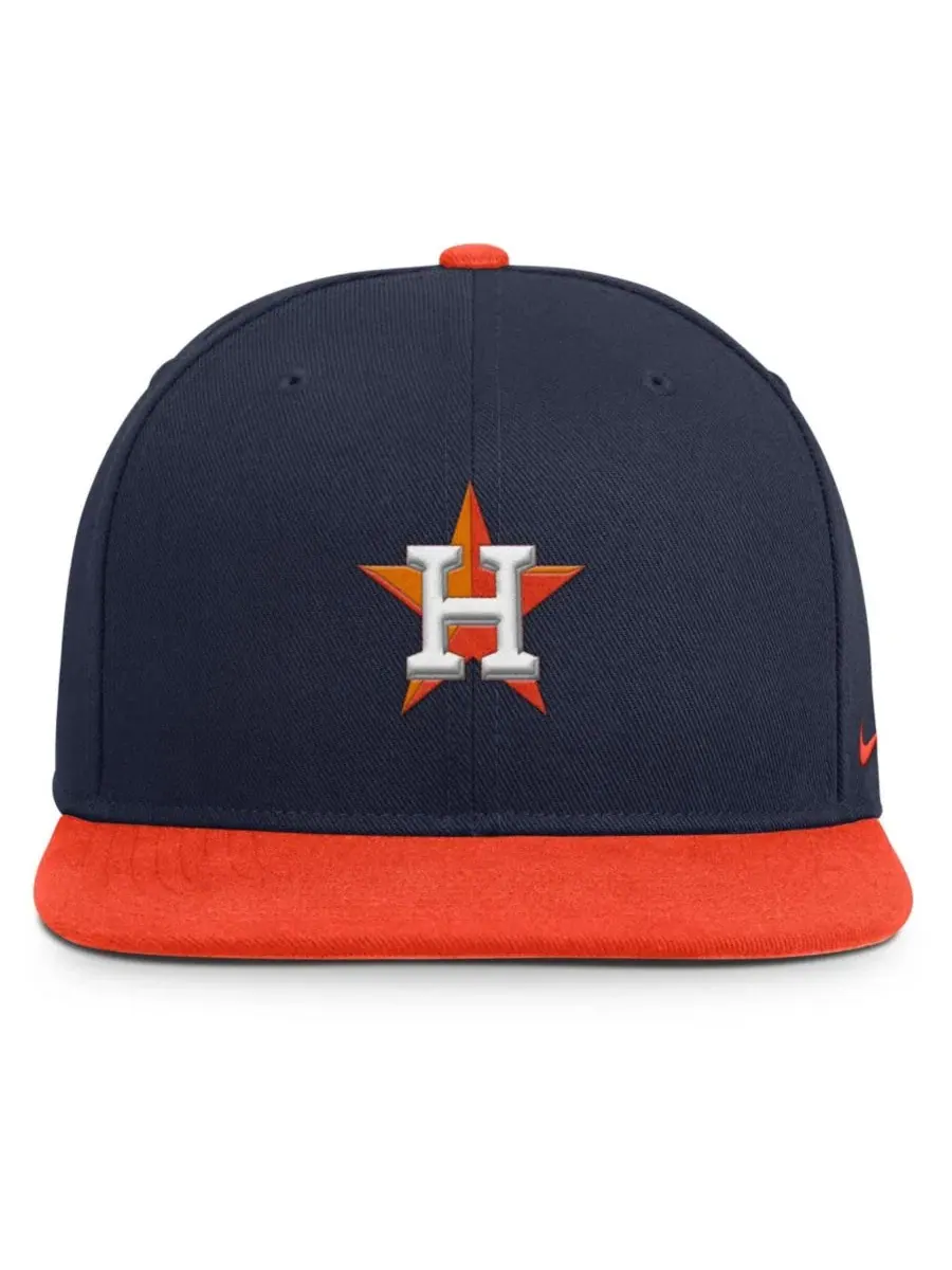 Кепка-снапбек Houston Astros Primetime Pro Dri-FIT Nike — изображение 2 из 4, темно-синий оранжевый