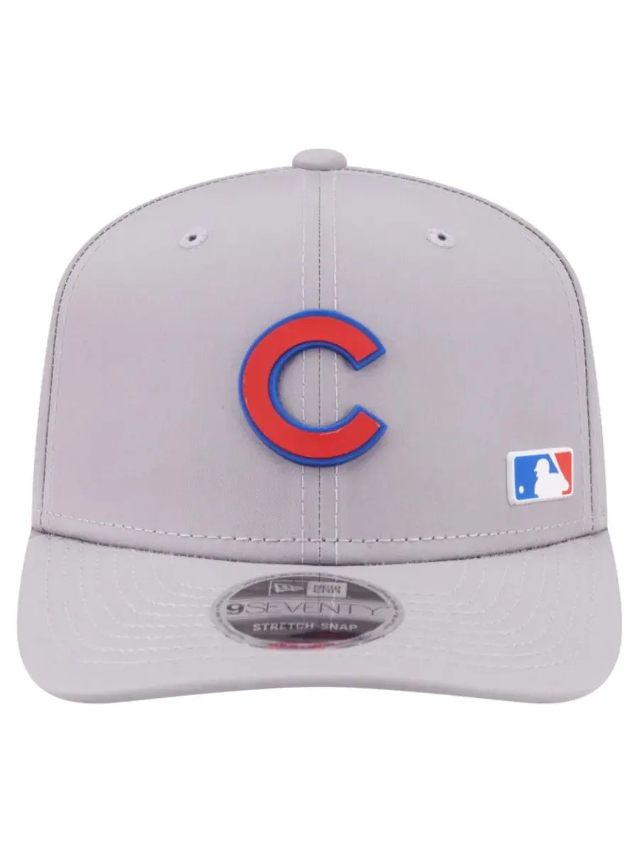 Кепка с полукруглым козырьком, лазерная перфорация, Chicago Cubs New Era — изображение 5 из 5, серый