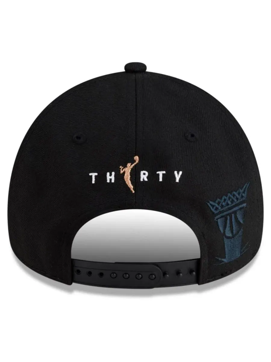 Кепка New York Liberty 2026 WNBA Commissioner's Cup Champions A-Frame 9FORTY New Era — изображение 4 из 5, черный