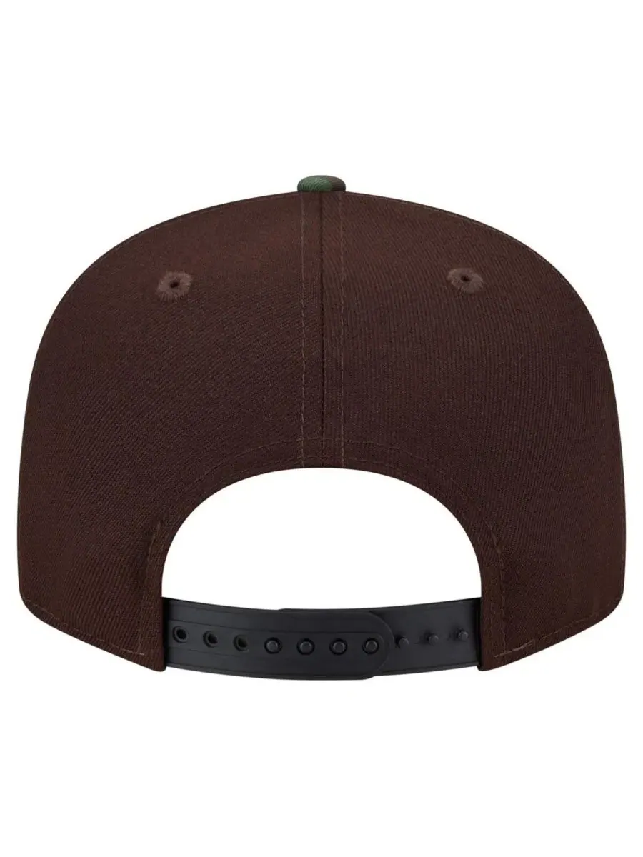 Кепка-снапбек с принтом Burnt Wood Camo New Era — изображение 4 из 5, темный коричневый