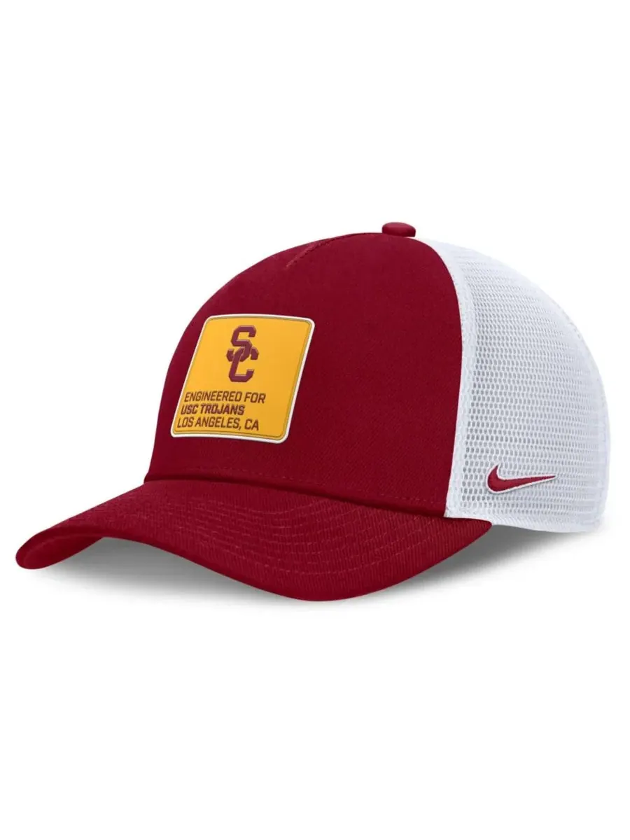 Кепка-тракер с высокой посадкой USC Trojans Nike — изображение 1 из 4, белый