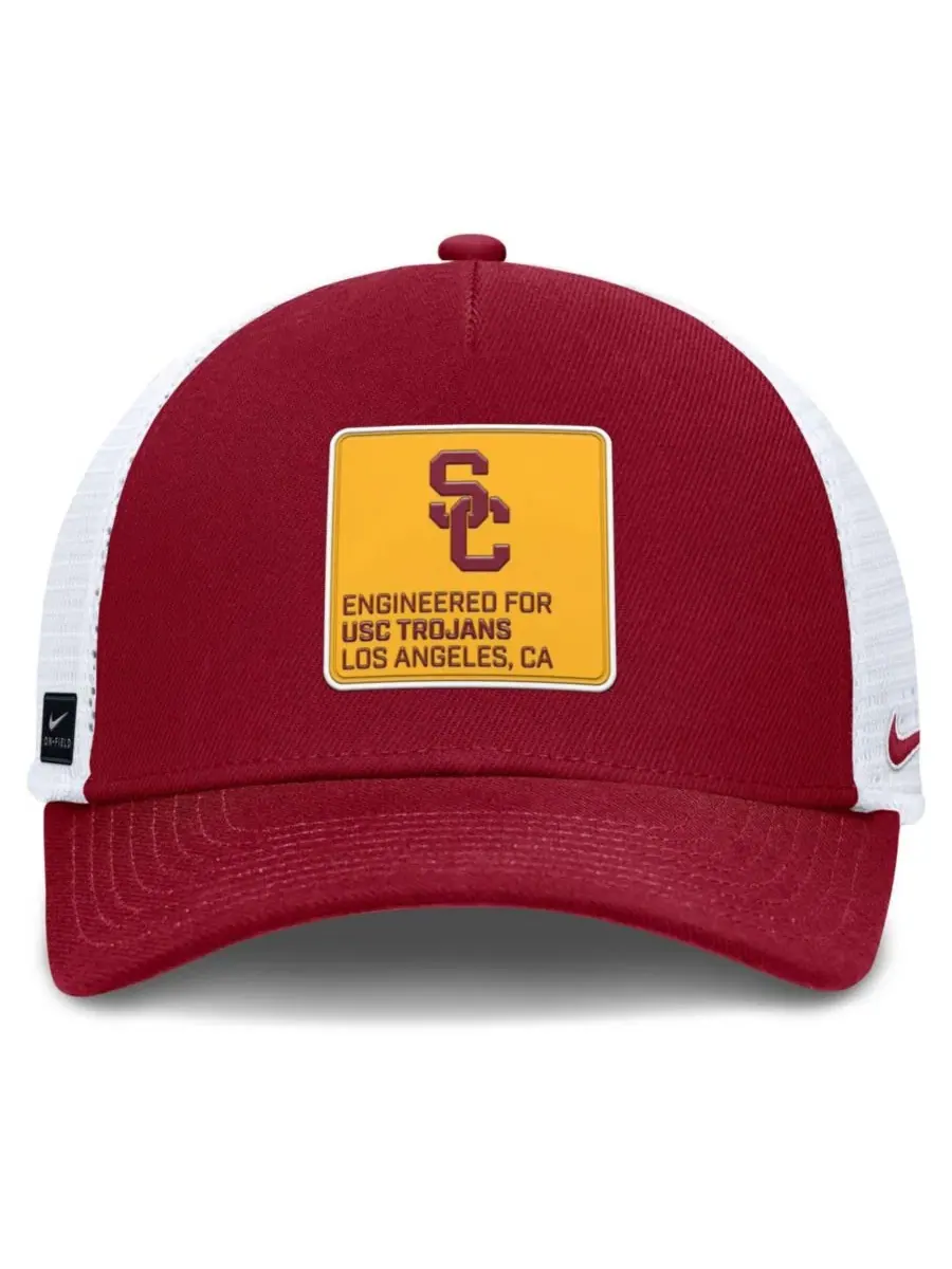 Кепка-тракер с высокой посадкой USC Trojans Nike — изображение 2 из 4, белый